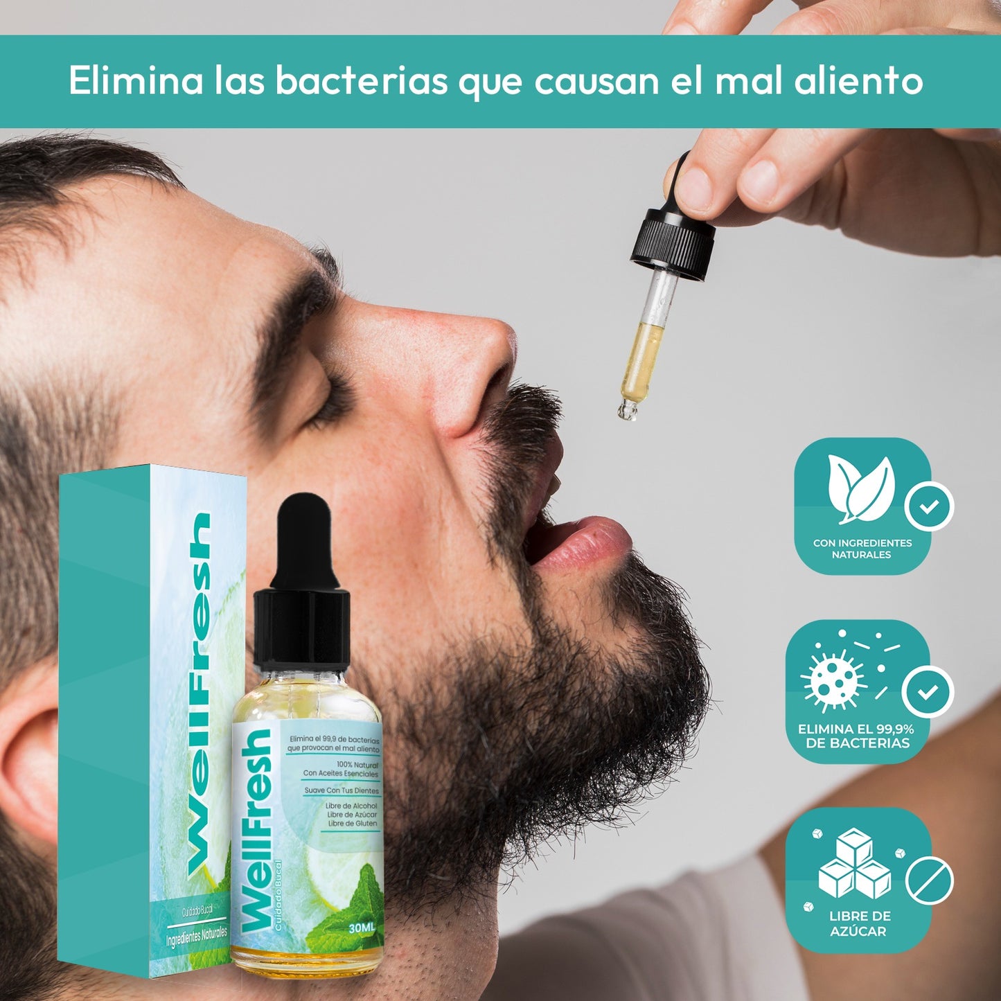 Elimina mal aliento WellFresh PAGUE 1 LLEVE 2