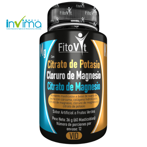 CITRATO de Magnesio, original INVIMA✅X 60 CAP