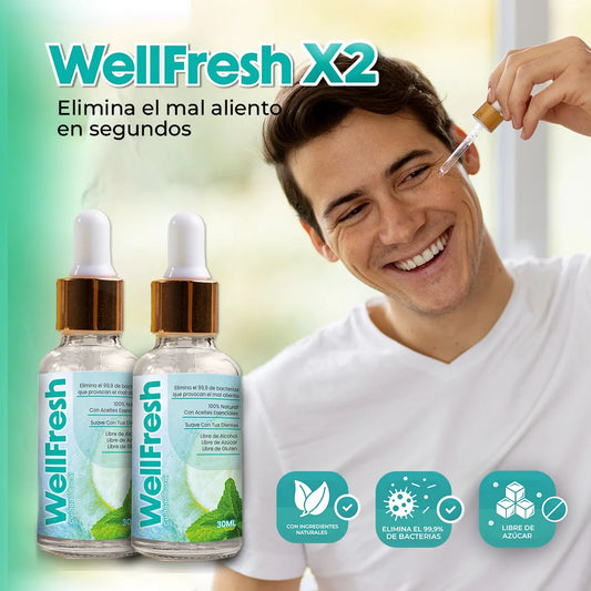 Elimina mal aliento WellFresh PAGUE 1 LLEVE 2