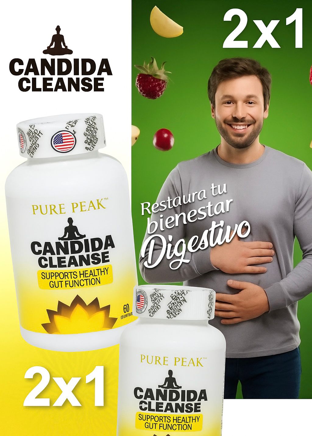 CANDIDA CLEANSE, IMPORTADO ORIGINAL, PAGUE 1 LLEVE 2✅
