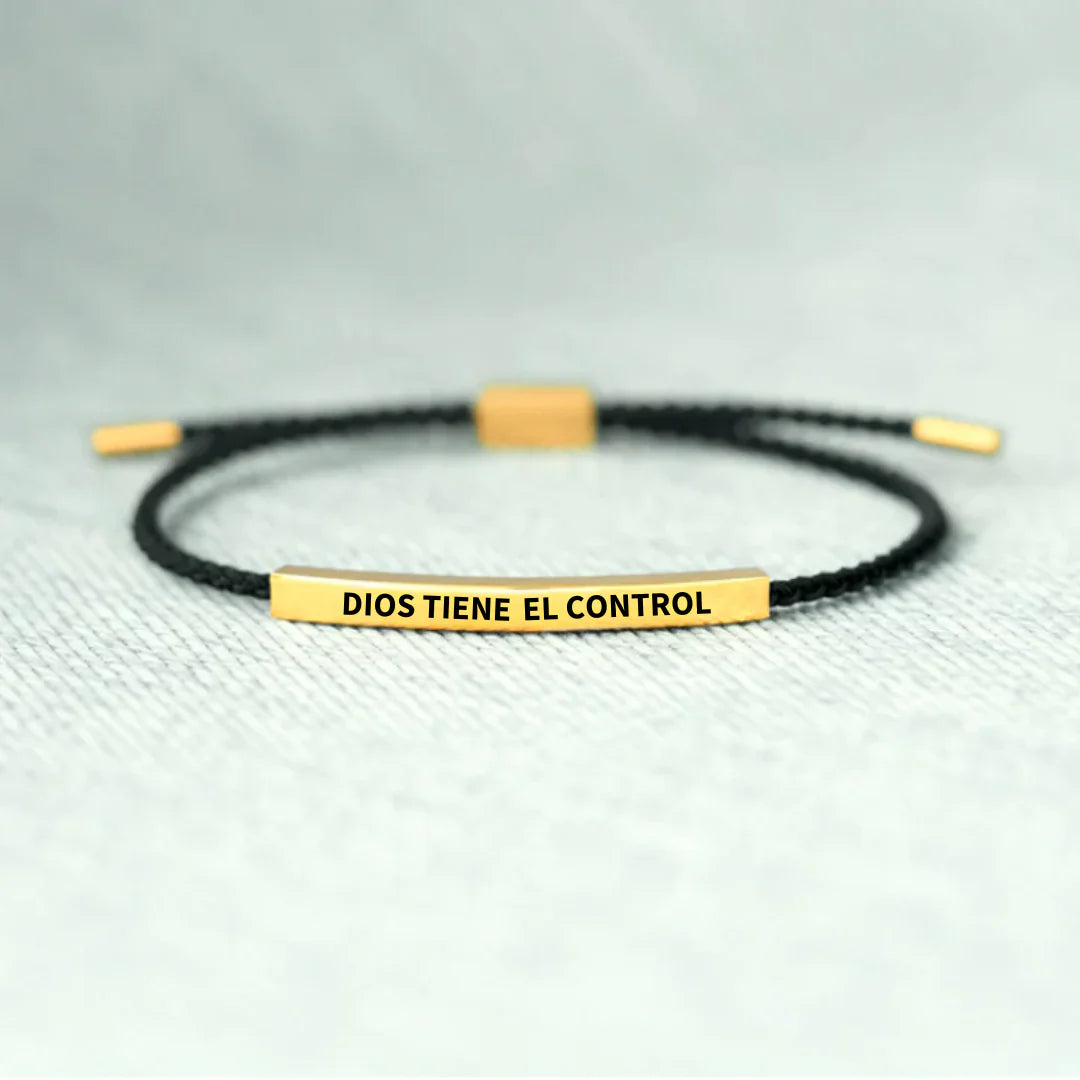 PULSERA "DIOS TIENE EL CONTROL"®️PAGUE 2 LLEVE 1 + Gratis Ebook (Sé la mano derecha de Dios)