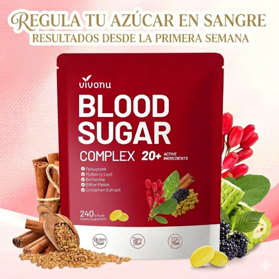 BLOOD SUGAR COMPLEX, CONTROL DEL AZUCAR EN LA SANGRE🩸INVIMA✅