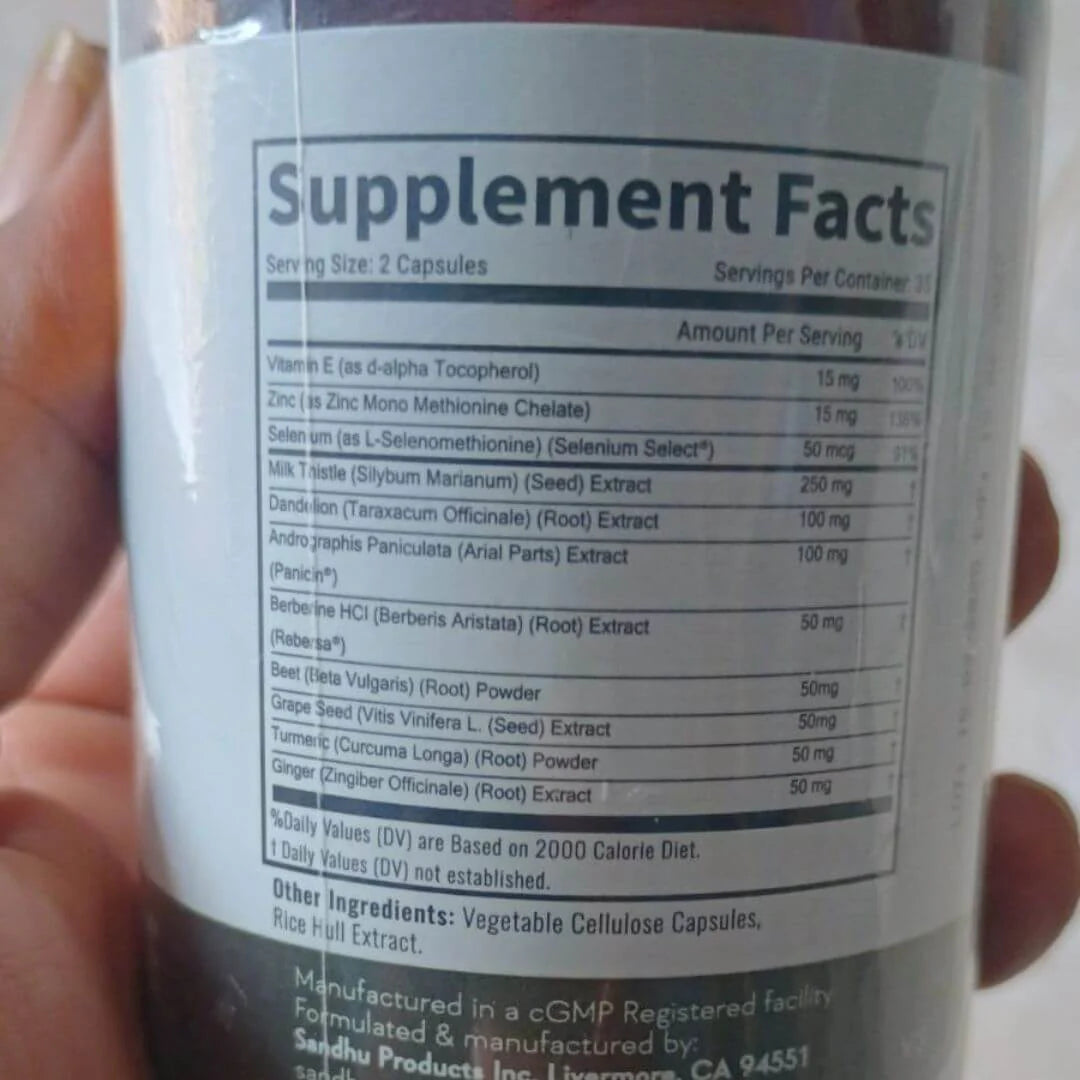 Liver Cleanse & Detox 70 CÁPSULAS✅