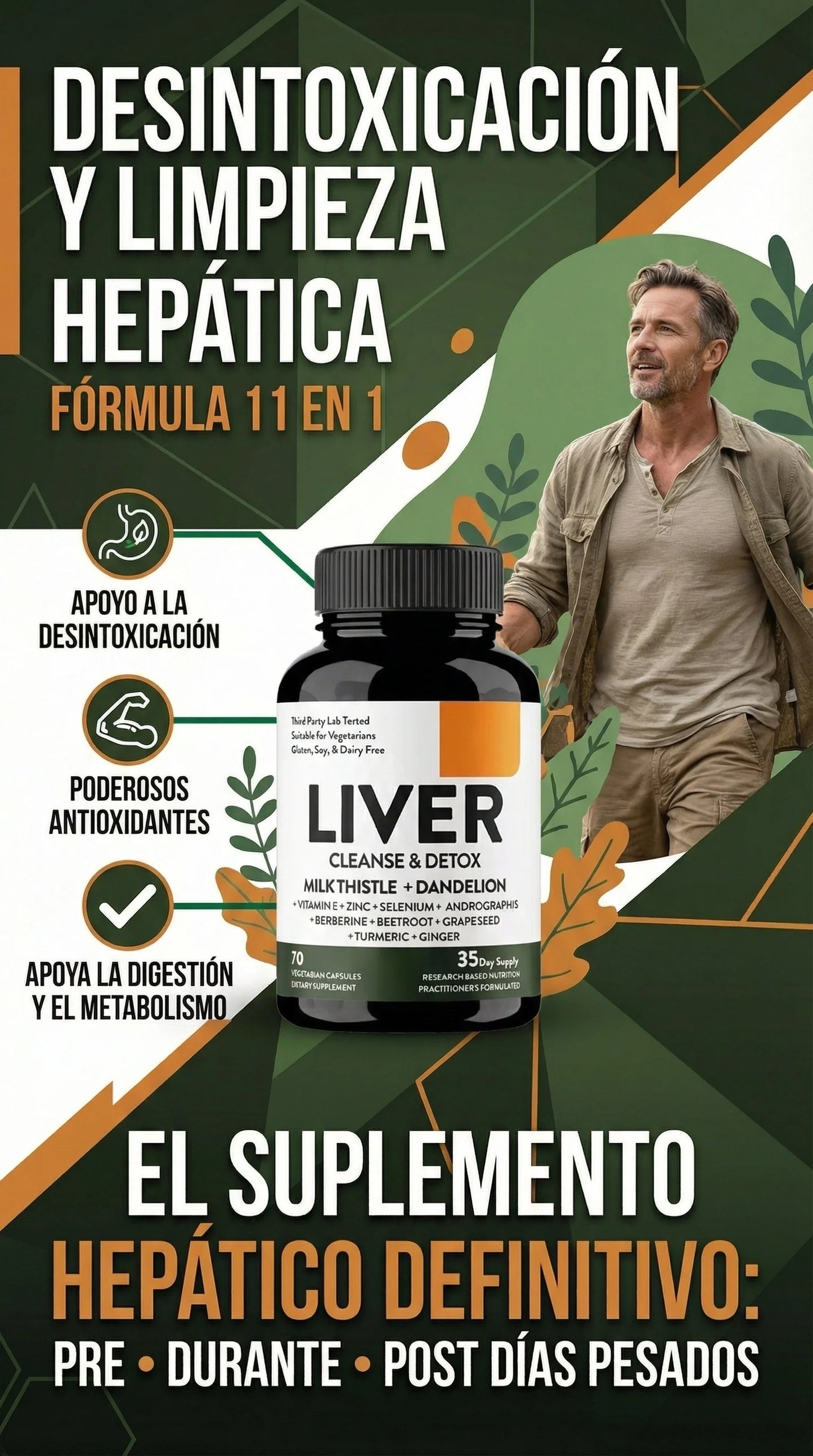 Liver Cleanse & Detox 70 CÁPSULAS✅